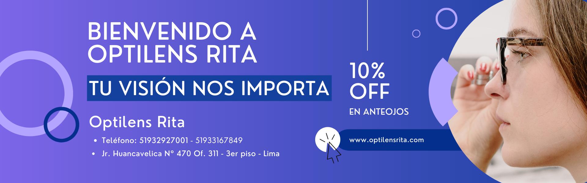 Bienvenido a Optilens Rita